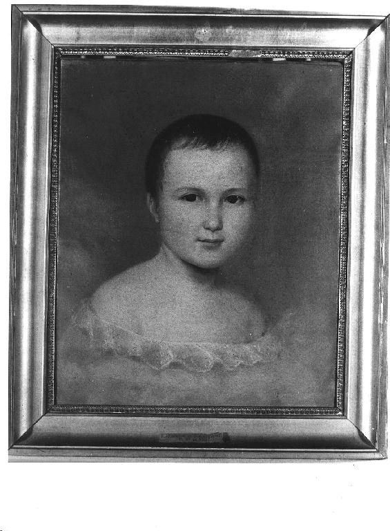 ritratto di bimbo (dipinto) di Hubin Vitale (sec. XIX)