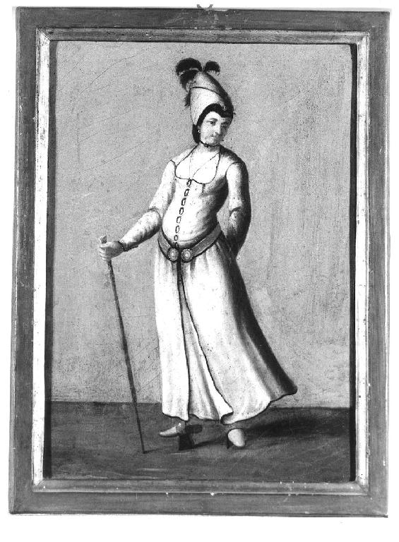 personaggi abbigliati con costumi orientali (dipinto, serie) - ambito francese (seconda metà sec. XVIII)