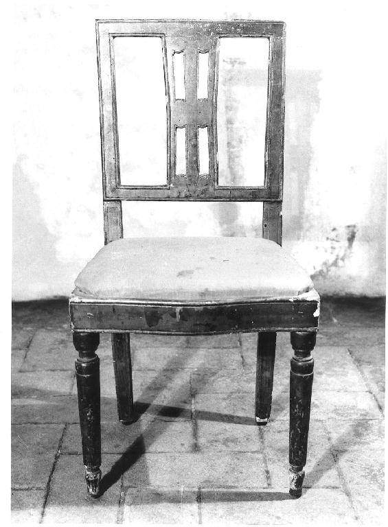 sedia, serie - ambito parmense (prima metà sec. XIX)