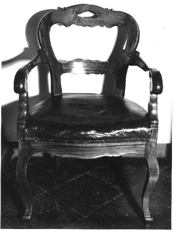 sedia, serie - ambito parmense (seconda metà sec. XIX)
