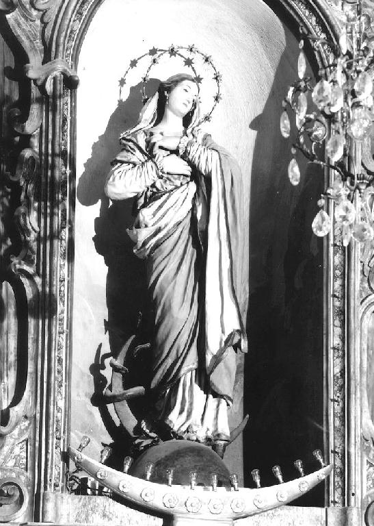 Madonna Immacolata (statua) - ambito parmense (terzo quarto sec. XVIII)