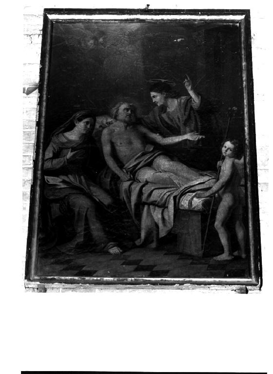 morte di San Giuseppe (dipinto, opera isolata) di Plancher Michele (prima metà sec. XIX)