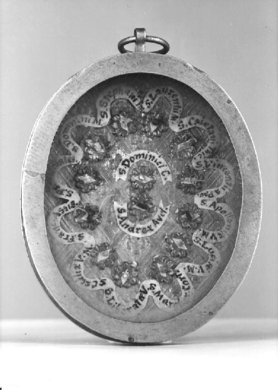 reliquiario a capsula - ambito parmense (sec. XIX)