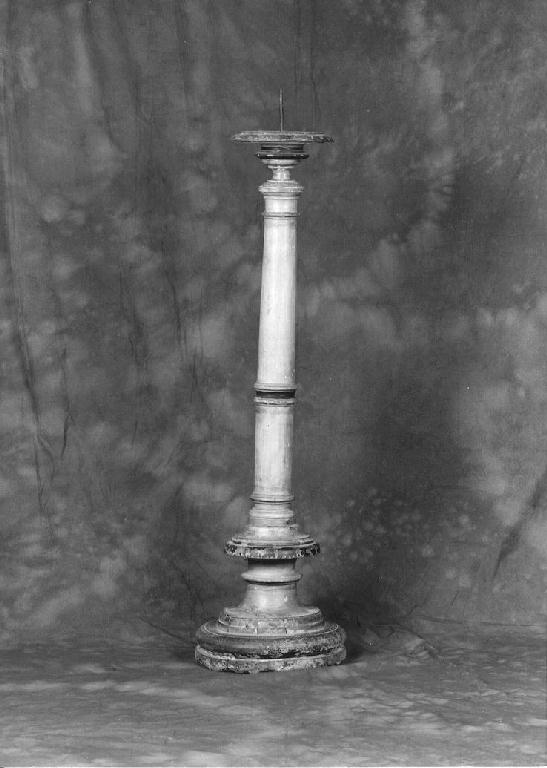candelabro funebre, serie - ambito parmense (seconda metà sec. XIX)