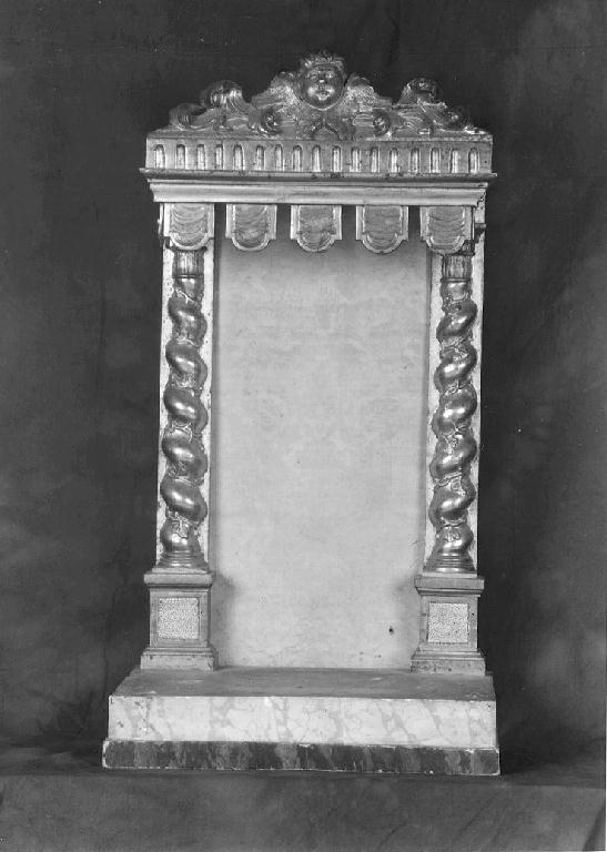 tronetto per esposizione eucaristica - ambito parmense (seconda metà sec. XIX)