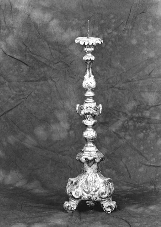 candeliere d'altare, serie - ambito parmense (ultimo quarto sec. XVIII)