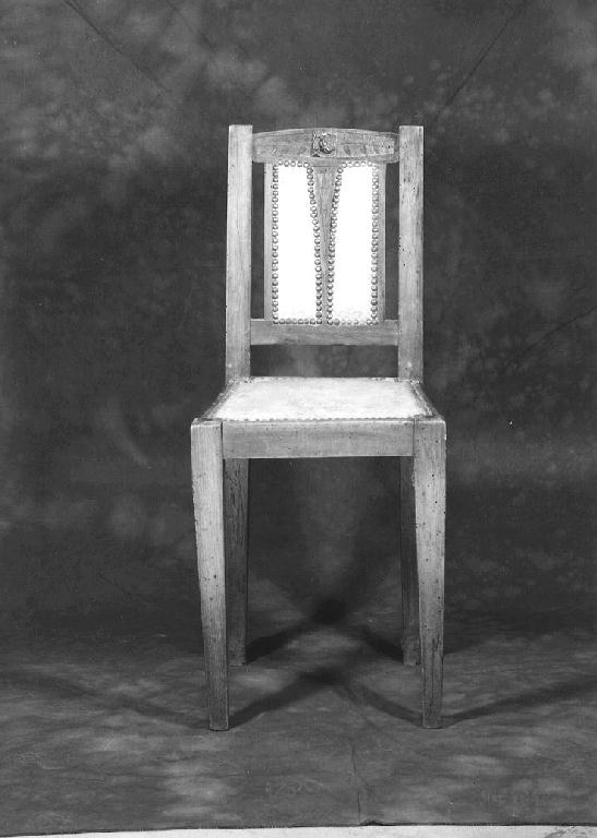 sedia, serie - ambito parmense (primo quarto sec. XX)