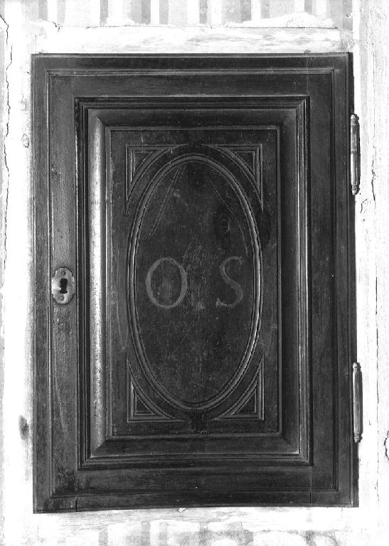 armadietto per oli santi, serie - ambito parmense (primo quarto sec. XIX)