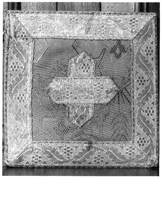 borsa del corporale, elemento d'insieme - manifattura italiana (sec. XX)