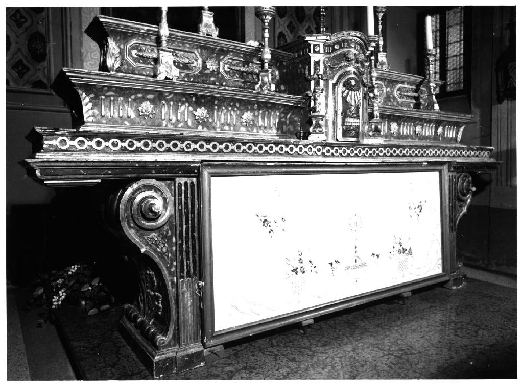 altare maggiore di Bianchi Andrea, Zanella Giacomo (seconda metà sec. XVIII)