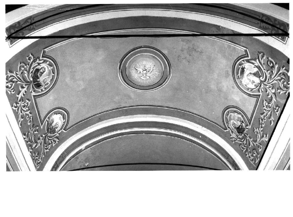 Colomba dello Spirito Santo/ Evangelisti (dipinto) - ambito parmense (sec. XX)