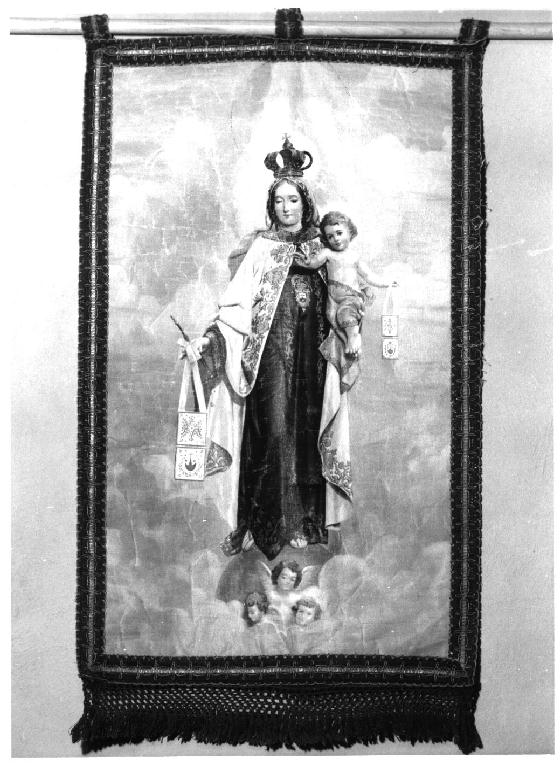 Madonna del Carmelo (stendardo processionale) - ambito parmense (sec. XIX)