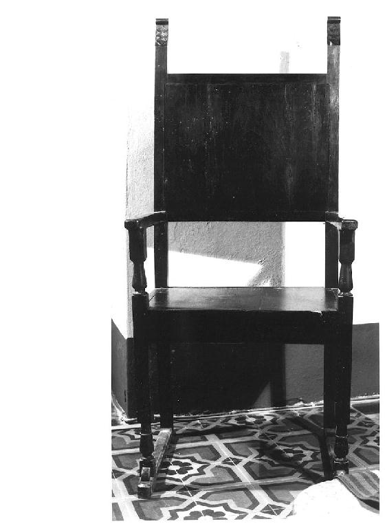 sedia - a braccioli - ambito parmense (sec. XIX)