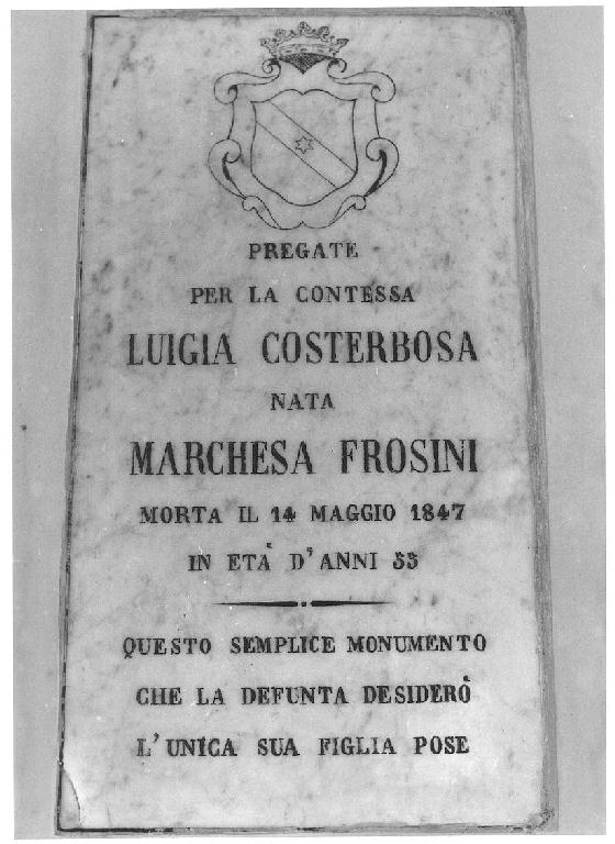 lapide - ambito parmense (sec. XIX)