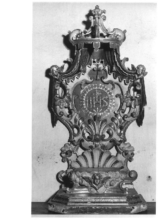 tronetto per esposizione eucaristica - ambito parmense (fine/inizio secc. XVIII/ XIX)