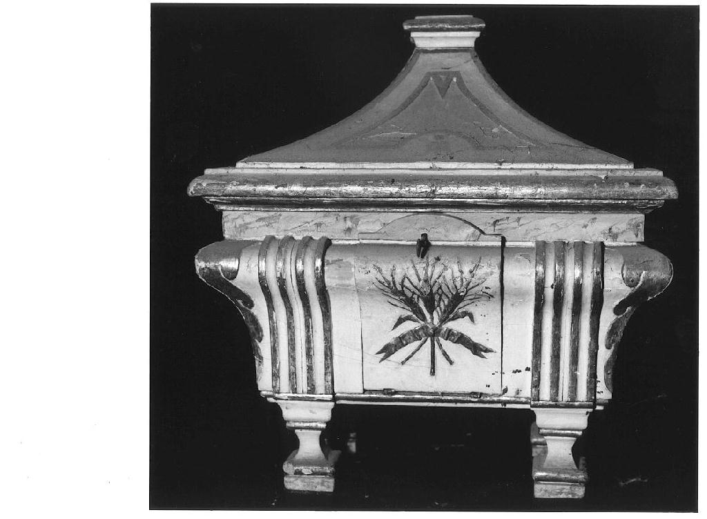 reliquiario a teca - a urna - ambito parmense (sec. XVIII)