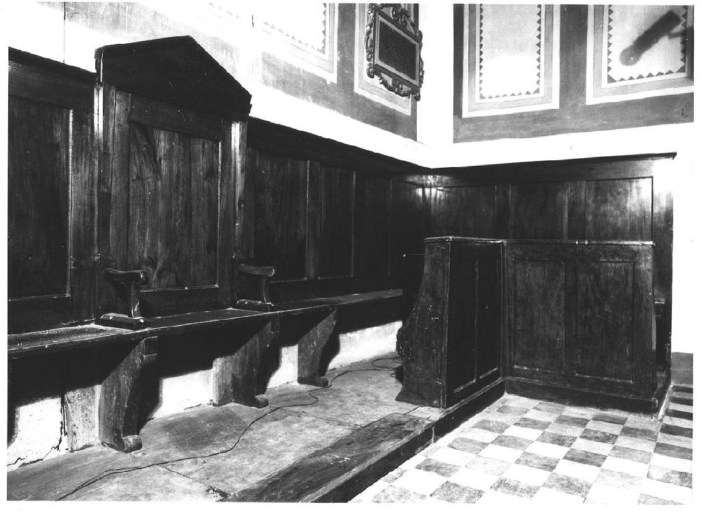 stalli del coro - ambito parmense (seconda metà sec. XIX)