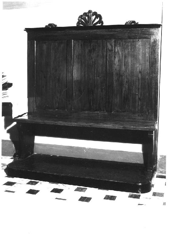 banco da chiesa - ambito parmense (seconda metà sec. XIX)