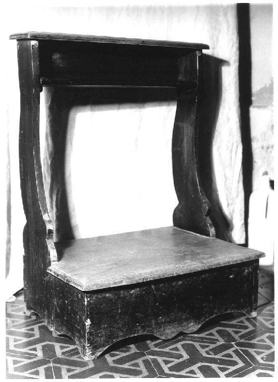 inginocchiatoio - ambito parmense (sec. XVIII)