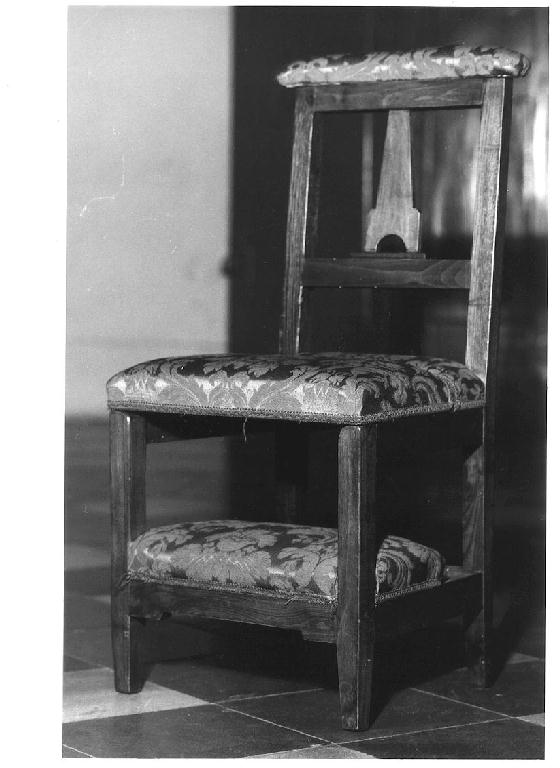sedia-inginocchiatoio - ambito parmense (secc. XIX/ XX)