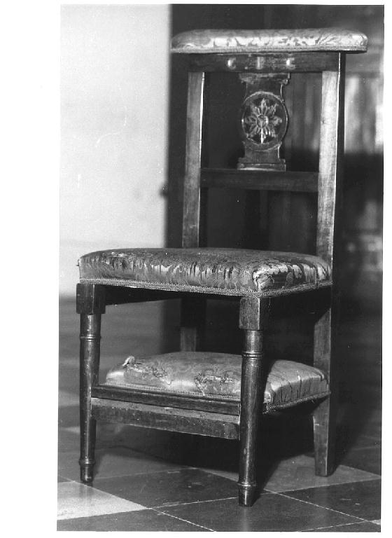 sedia-inginocchiatoio - ambito parmense (secc. XIX/ XX)