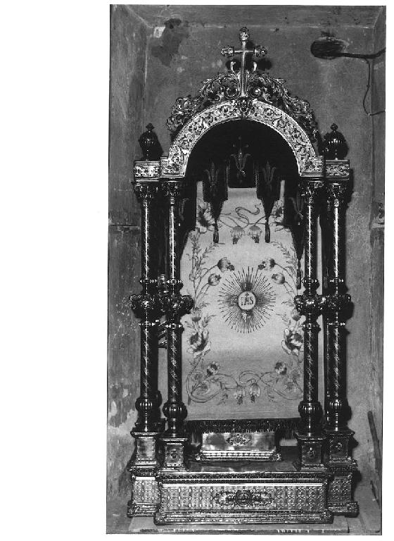 tronetto per esposizione eucaristica - ambito parmense (sec. XIX)