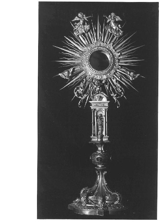 ostensorio - ambito parmense (prima metà sec. XX)