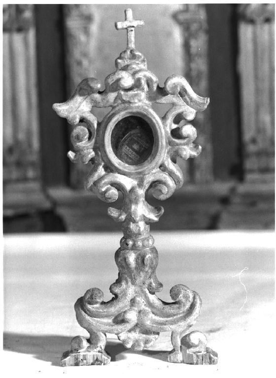 reliquiario - a ostensorio - ambito parmense (metà sec. XVIII)