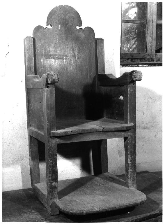 poltrona - ambito parmense (prima metà sec. XIX)