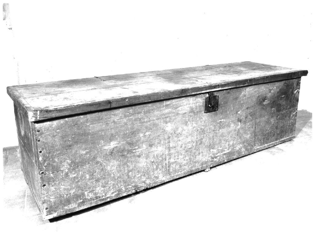 cassapanca - ambito parmense (seconda metà sec. XIX)