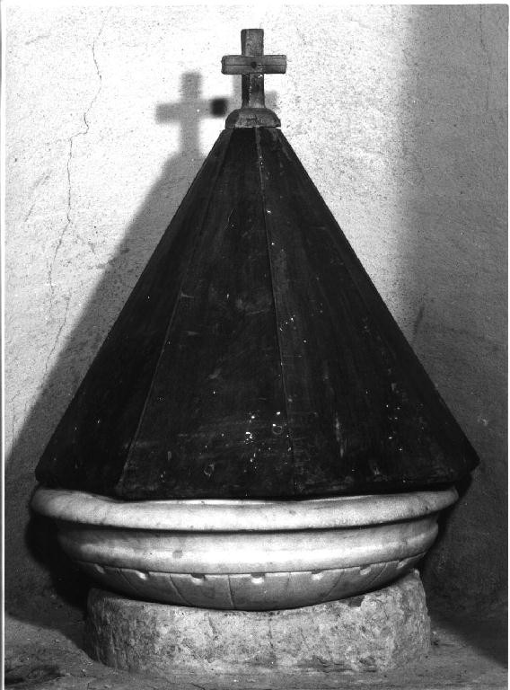 fonte battesimale - ambito parmense (fine sec. XVIII)