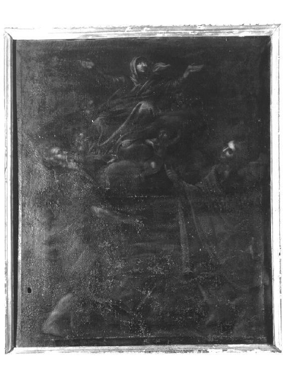 Madonna Assunta con Sant'Andrea e San Giovanni Evangelista (dipinto) - ambito emiliano (seconda metà sec. XVII)