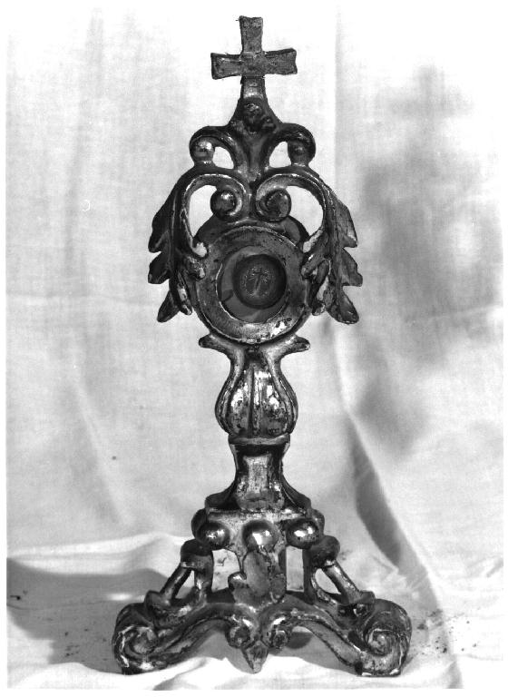 reliquiario - a ostensorio - ambito parmense (prima metà sec. XVIII)