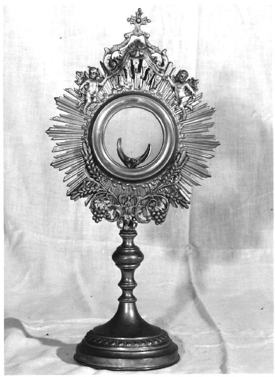 ostensorio - a raggiera - produzione Italia settentrionale (seconda metà sec. XIX)