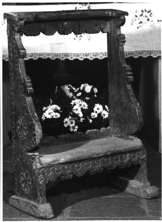 inginocchiatoio - ambito parmense (inizio sec. XVIII)