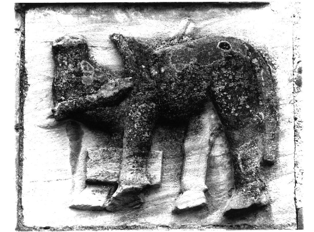 simbolo di San Luca: bue (rilievo) - ambito emiliano (sec. XIII)