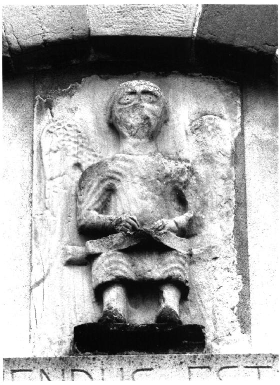 simbolo di San Matteo: angelo (rilievo) - ambito emiliano (sec. XIII)