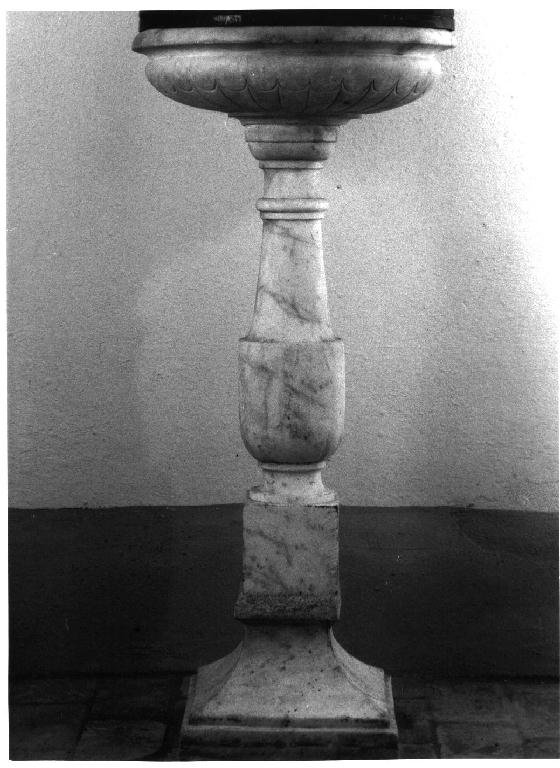 fonte battesimale - a fusto - ambito parmense (inizio sec. XX)
