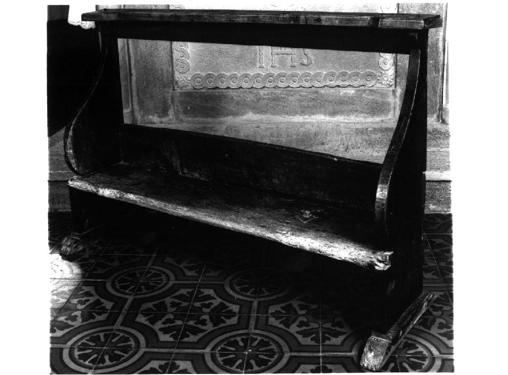 banco da chiesa - ambito parmense (fine/inizio secc. XVIII/ XIX)