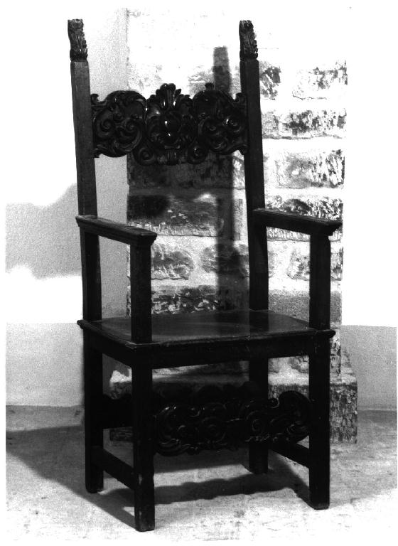 poltrona - ambito emiliano (fine sec. XVII)