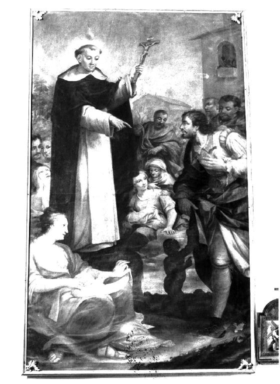 predica di San Vincenzo Ferrer (dipinto) di Ferrari Paolo (metà sec. XVIII)