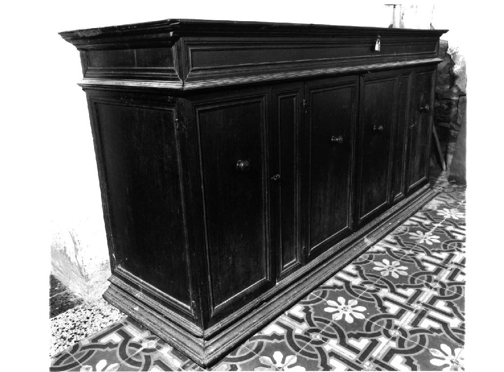 mobile da sacrestia - ambito parmense (metà sec. XVIII)