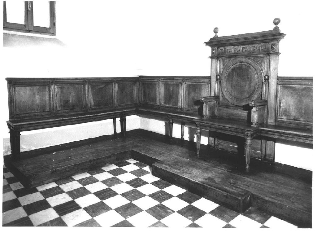 stalli del coro - ambito parmense (sec. XVIII)