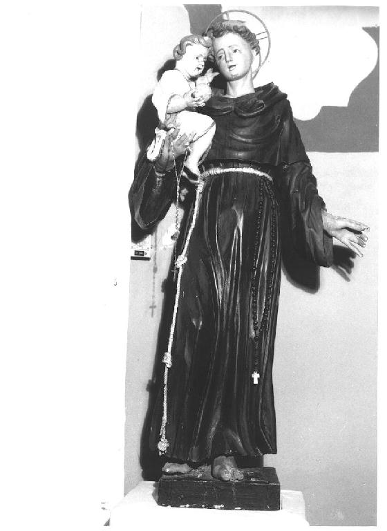 Sant'Antonio da Padova col Bambino (statua) - ambito parmense (fine sec. XVIII)