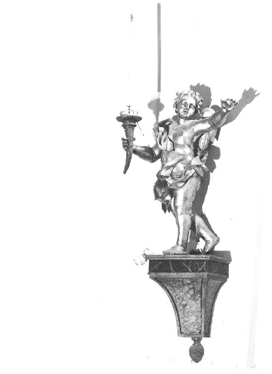candelabro, serie - manifattura parmense (prima metà sec. XVIII)