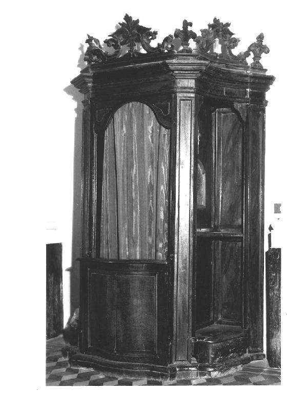 confessionale - manifattura parmense (sec. XVIII)