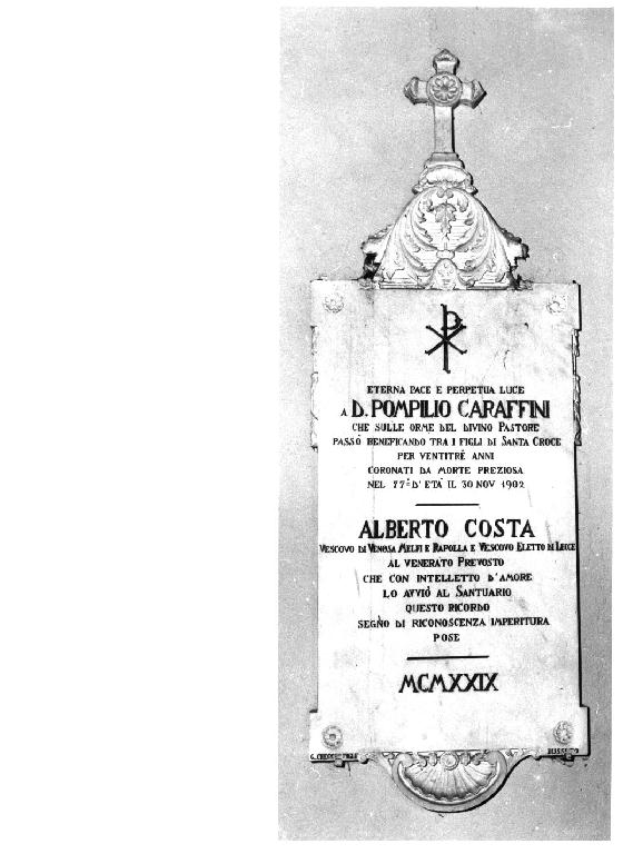 lapide commemorativa - ditta Checchi Figli G (sec. XX)