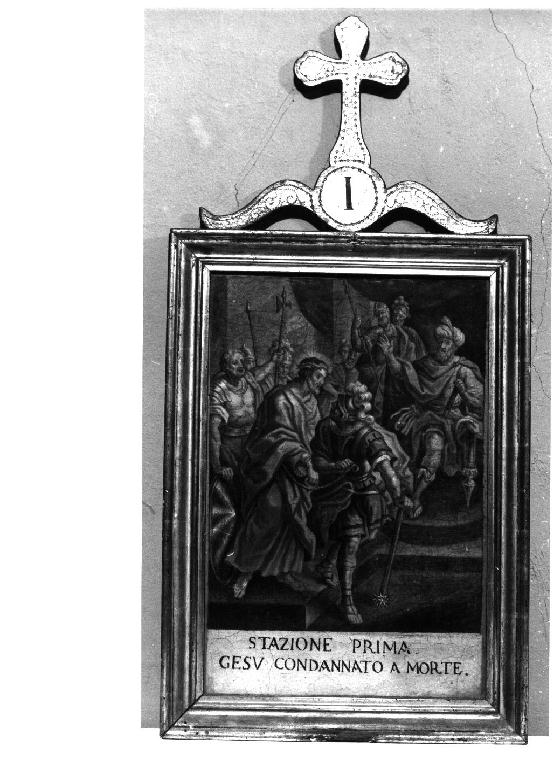 stazioni della Via Crucis (dipinto, insieme) - ambito parmense (sec. XVIII)