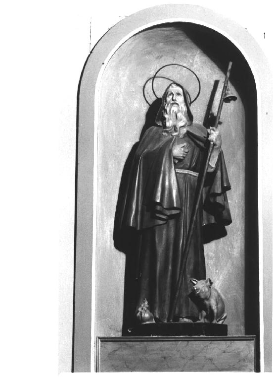 Sant'Antonio Abate (statua) - produzione Italia settentrionale (primo quarto sec. XX)