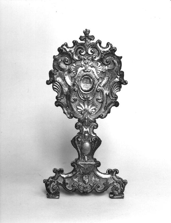 reliquiario - a ostensorio - ambito parmense (terzo quarto sec. XVIII)